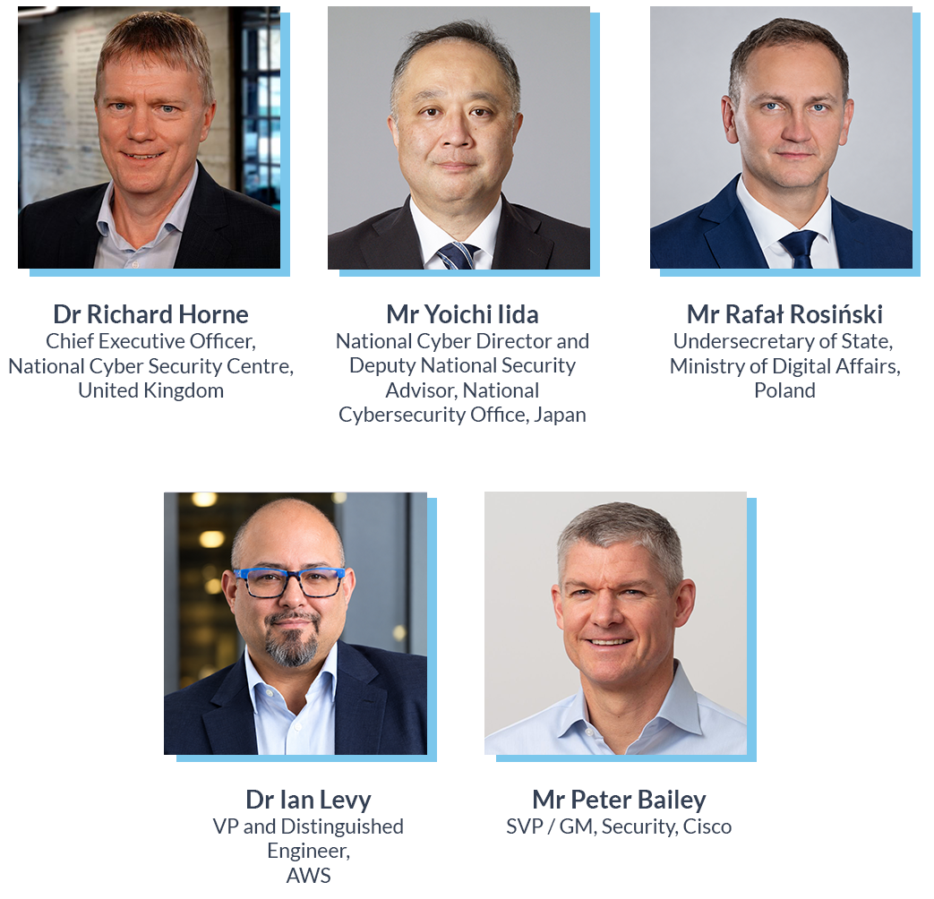 Collage of 5 distinguished guests for SICW 2026